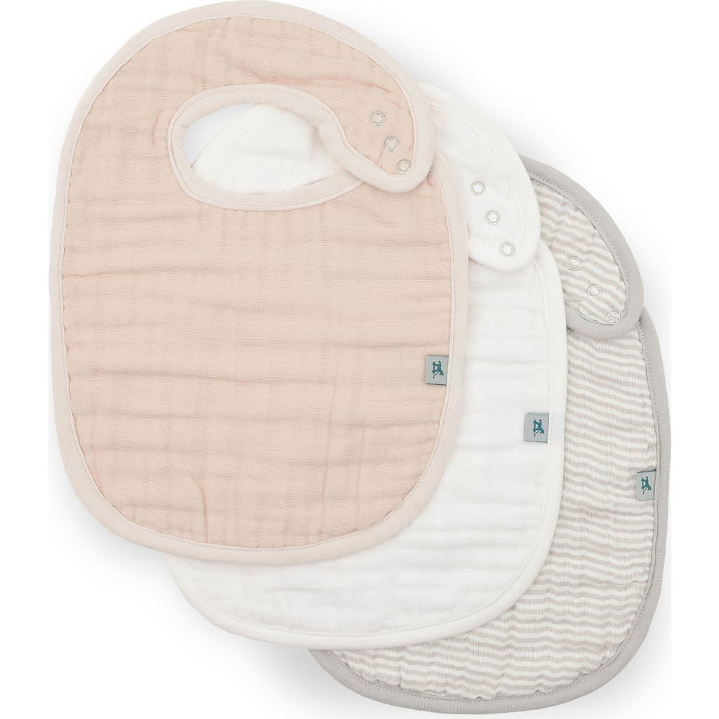 Little Unicorn 3-pack Organic Cotton Muslin Bibs In Neutral
