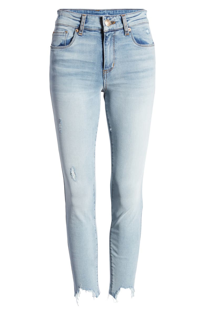 STS Blue Eillie High Waist Destroyed Hem Skinny Jeans, Alternate, color, 