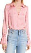 PAIGE Abriana Satin Blouse