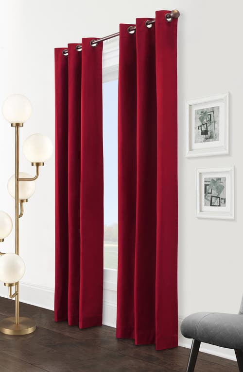 Outdoor Decor By Commonwealth Set Of 2 Cotton Curtain Panels In Burgundy