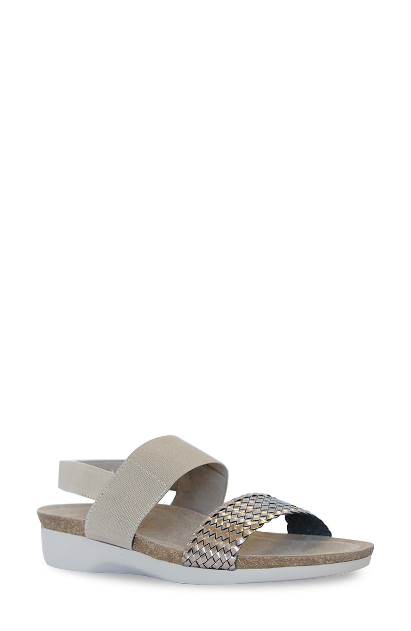 Pisces Sandal - Multiple Widths Available, Main, color, GUNMETAL WOVEN