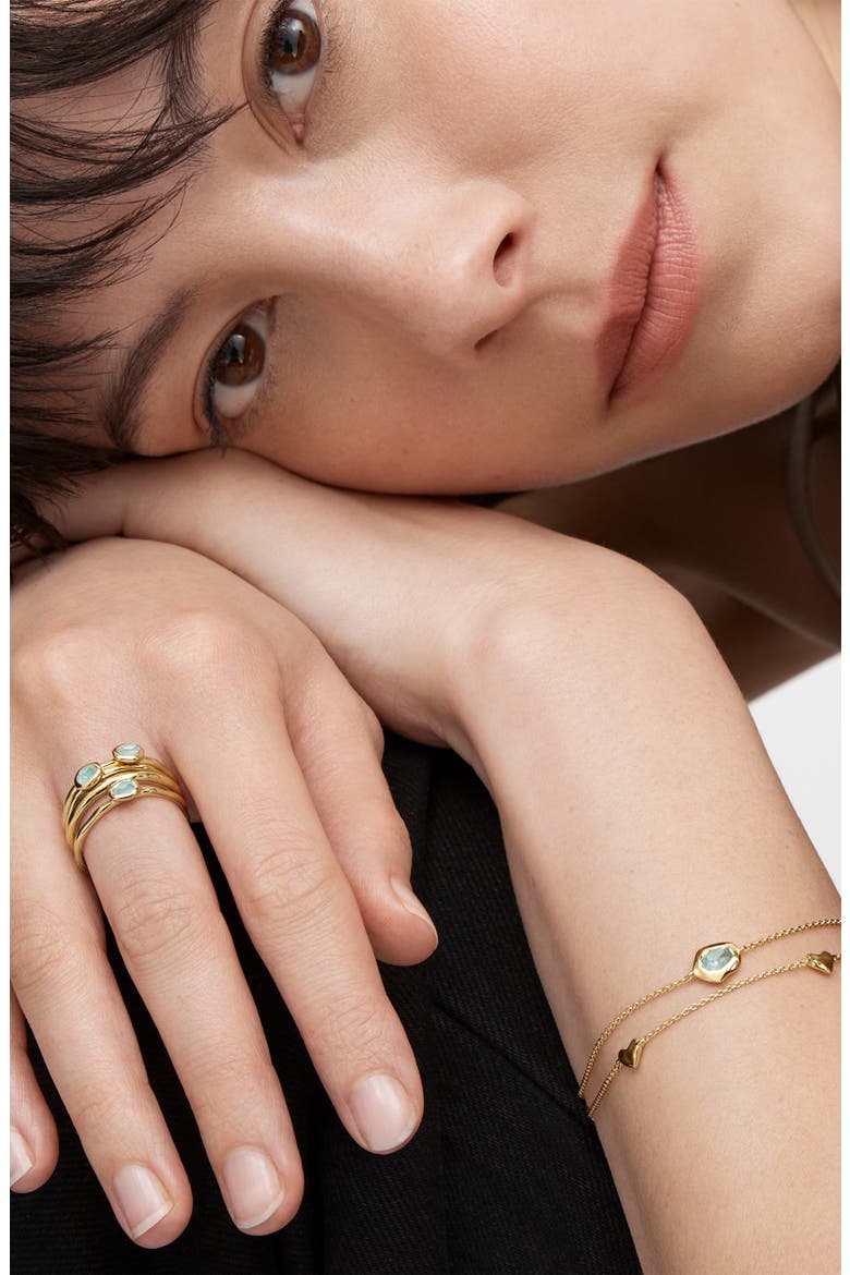Odyssey Aquamarine Stacking Ring, Alternate, color, 18CT GOLD VERMEIL / AQUAMARINE