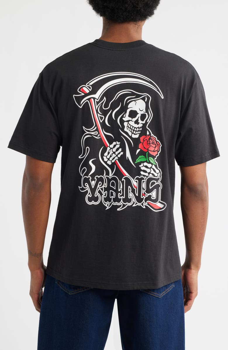Vans So Long Reaper Graphic T-Shirt, Alternate, color, Black