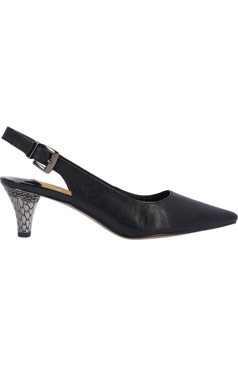 J. Reneé Mayetta Slingback Pointed Toe Pump, Alternate, color, Black