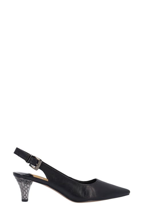 J. Reneé Mayetta Slingback Pointed Toe Pump In Black
