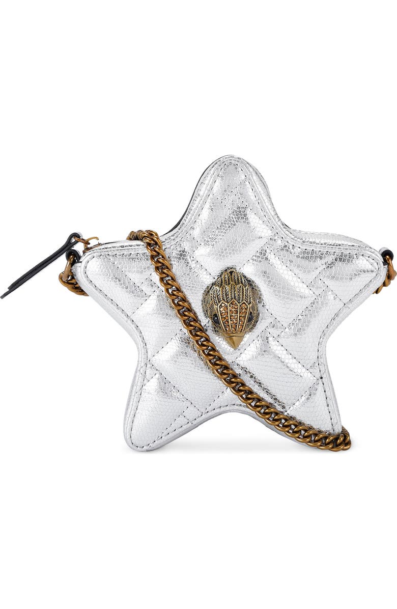 Kurt Geiger London Kensington Star Quilted Leather Crossbody Bag, Main, color,