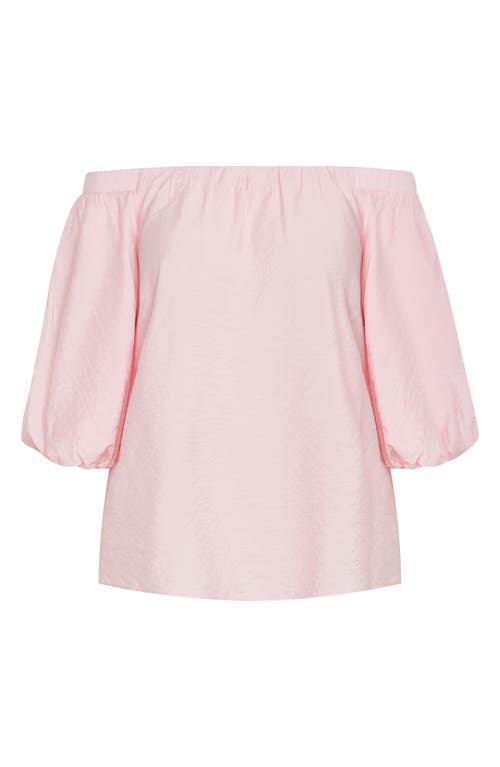 City Chic Have Off The Shoulder Top In Pout