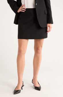 Theory Kerash Wool Blend Skirt