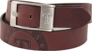 EAGLES WINGS Texas Rangers Brandish Leather Belt - Brown