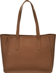 Longchamp Le Foulonné Leather Shoulder Tote