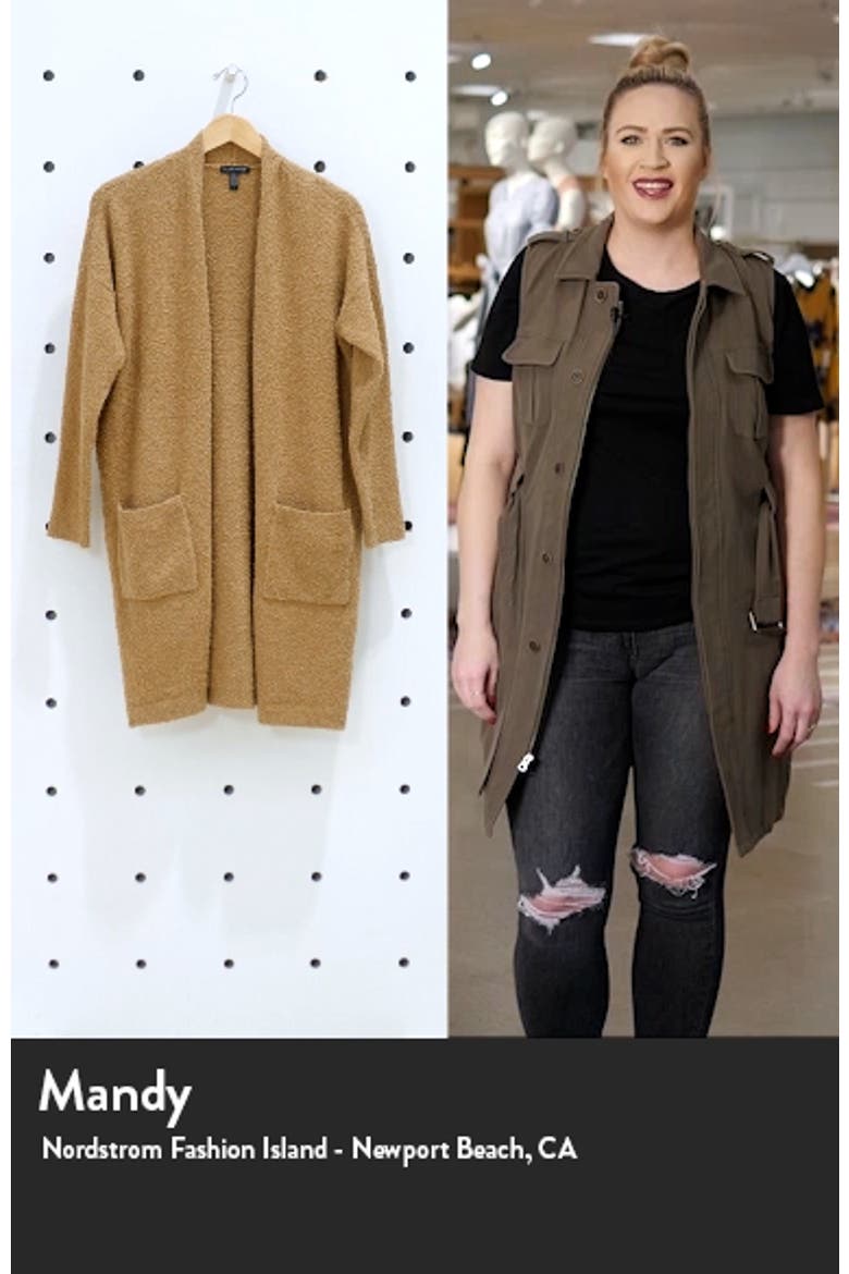 Straight Open Front Long Cardigan video