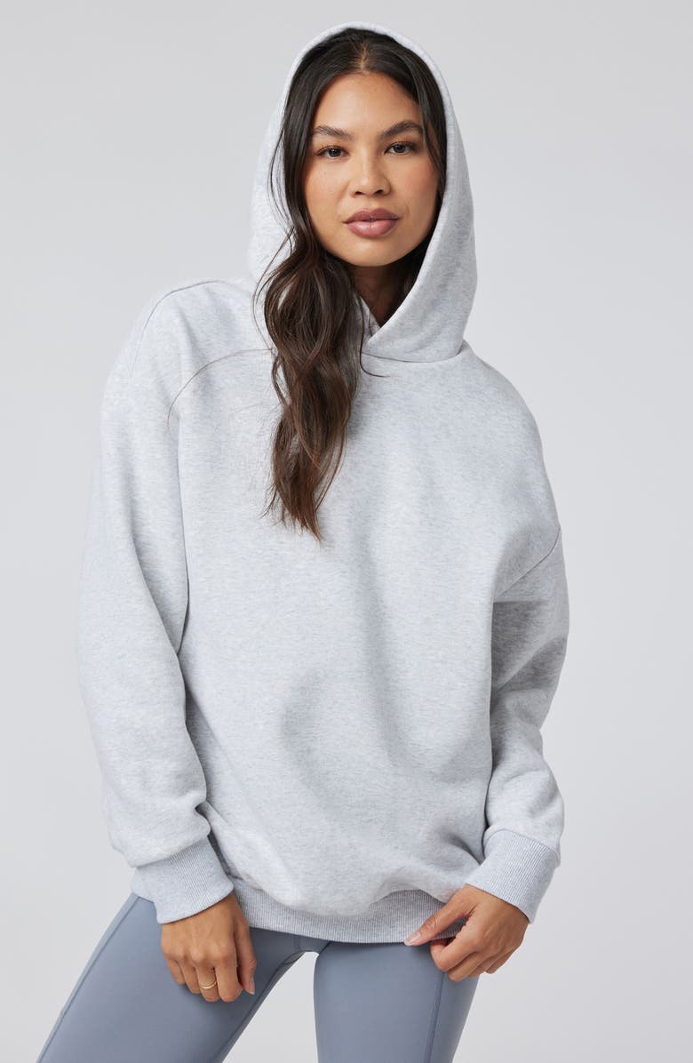 Vuori Restore Organic Cotton Blend Hoodie, Alternate, color, Pale Grey Heather