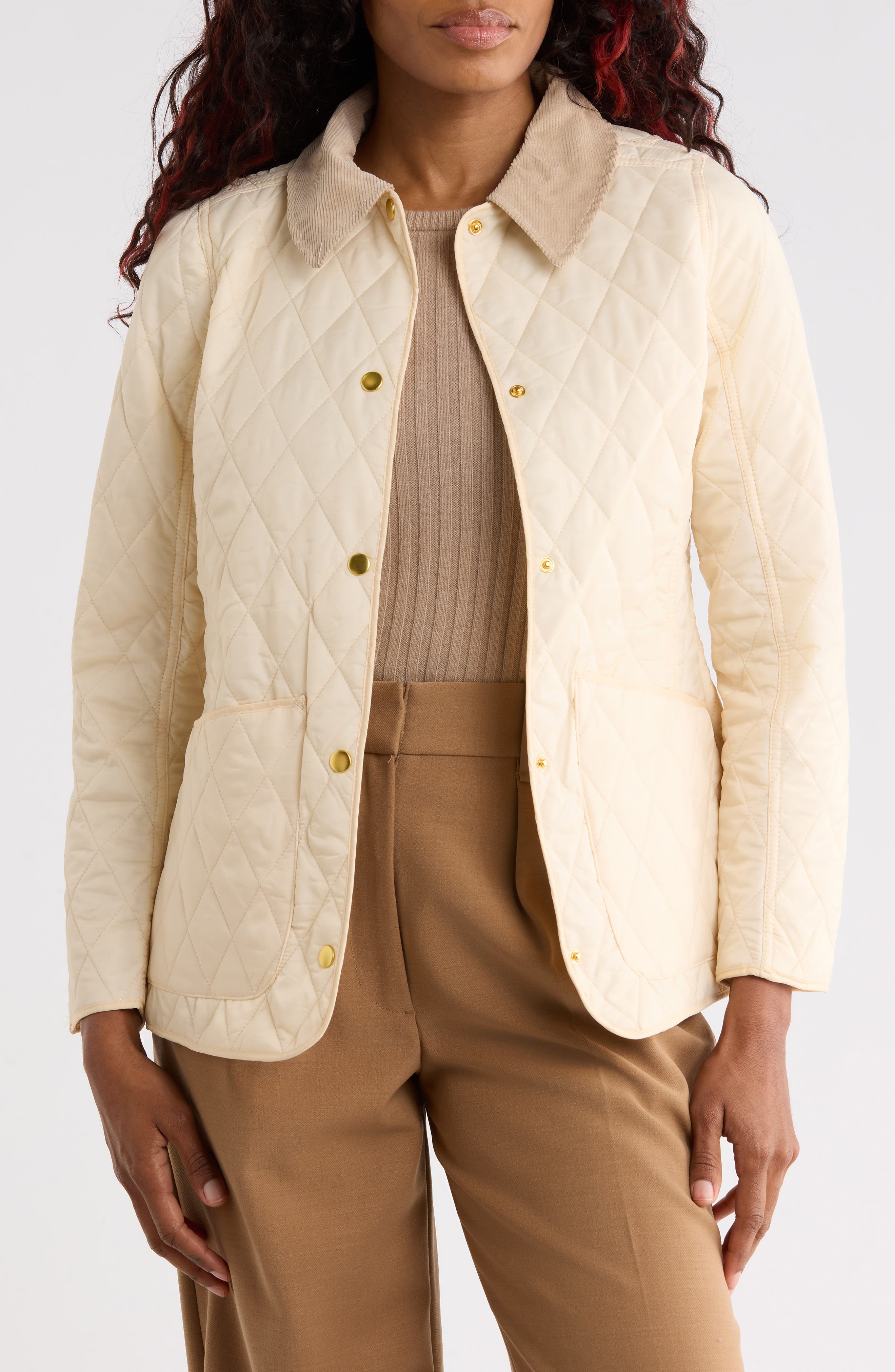 Diamond Quilted Shirt Jacket