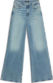 7 For All Mankind Lotta High Waist Wide Leg Jeans