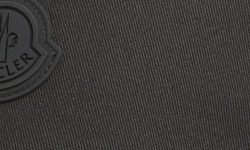 Shop Moncler Logo Cotton Adjustable Baseball Cap In Black