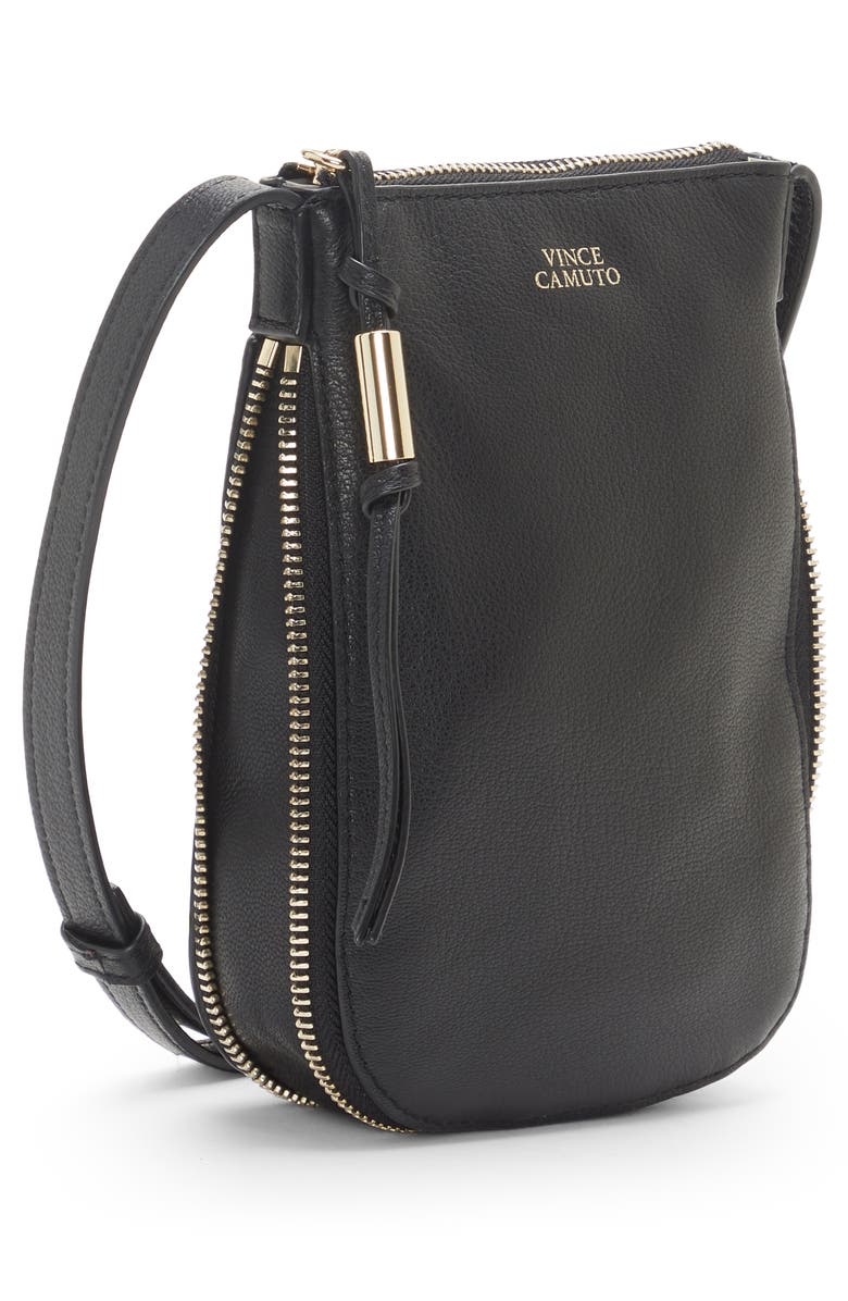 Vince Camuto Kenzy Leather Phone Crossbody Bag, Alternate, color, 
