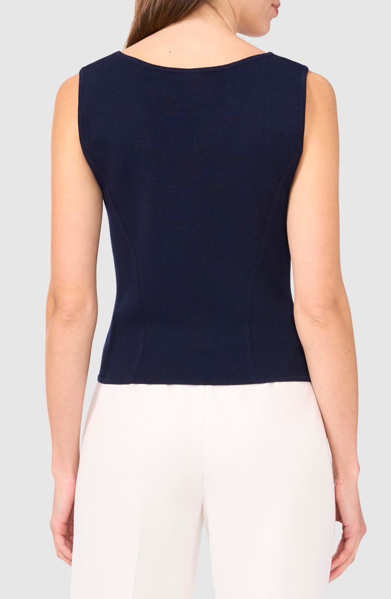 Halogen<sup>®</sup> Square Neck Corset Sweater Tank, Alternate, color, Classic Navy
