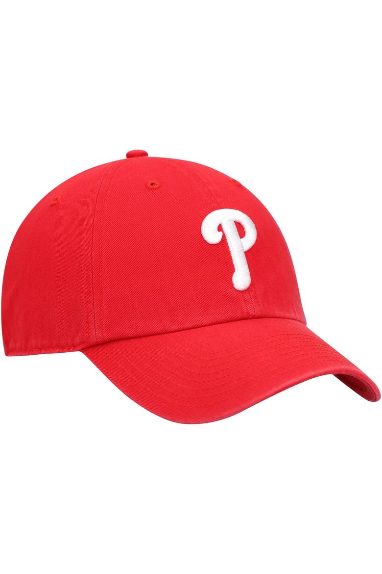 Men's '47 Red Philadelphia Phillies Clean Up Adjustable Hat, Alternate, color, Red