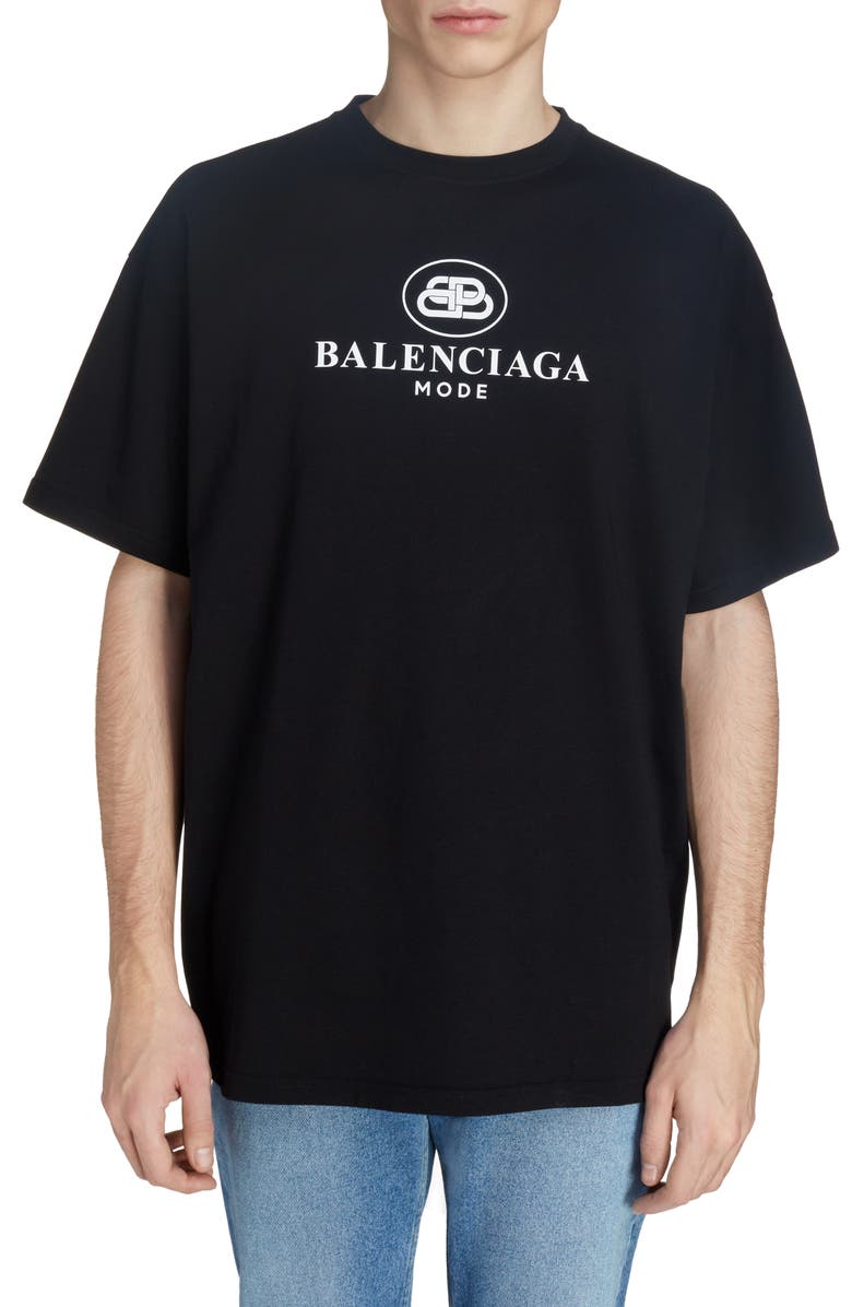 Balenciaga New BB Mode Graphic Tee, Main, color,