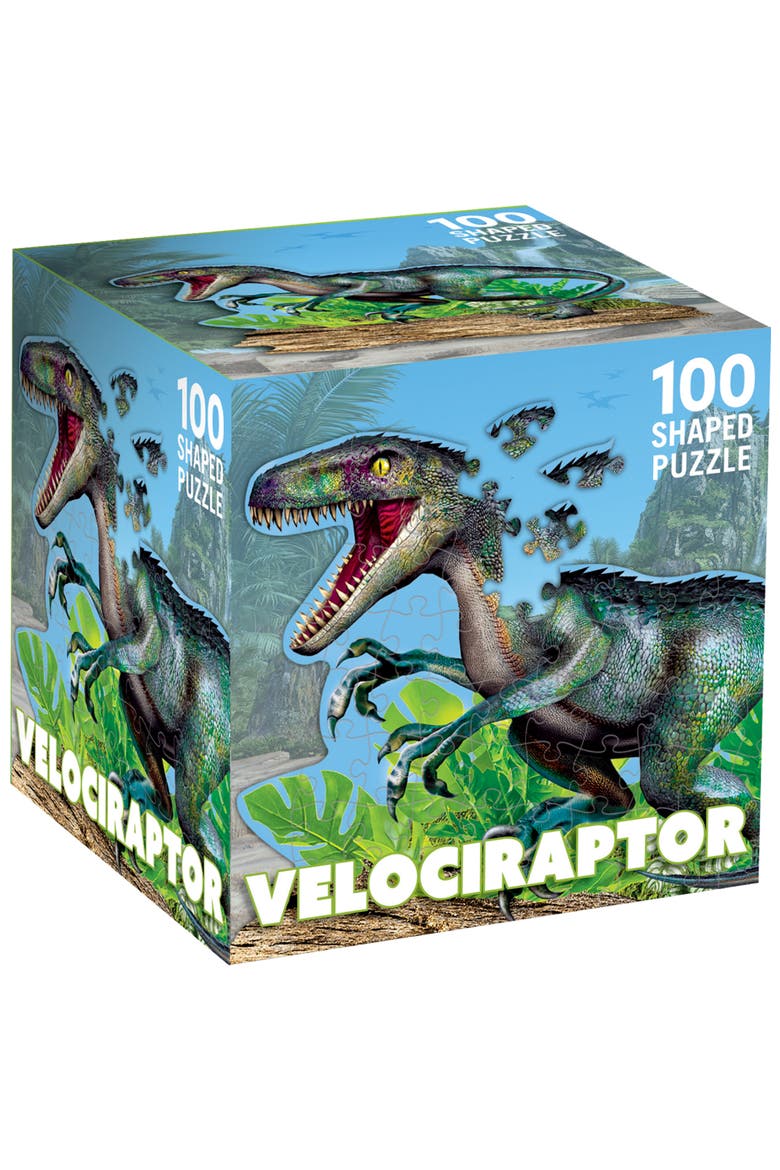 Raptor 100 Piece Shaped Jigsaw Puzzle, Main, color, Multicolor