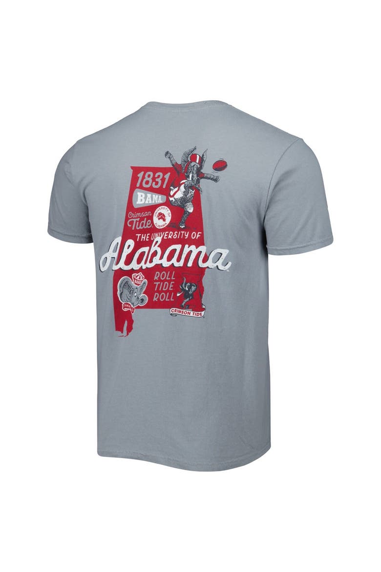 Men's Graphite Alabama Crimson Tide Vault State Comfort T-Shirt, Alternate, color, Graphite