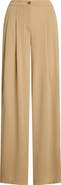 Lauren Ralph Lauren Pleated Wide Leg Knit Pants