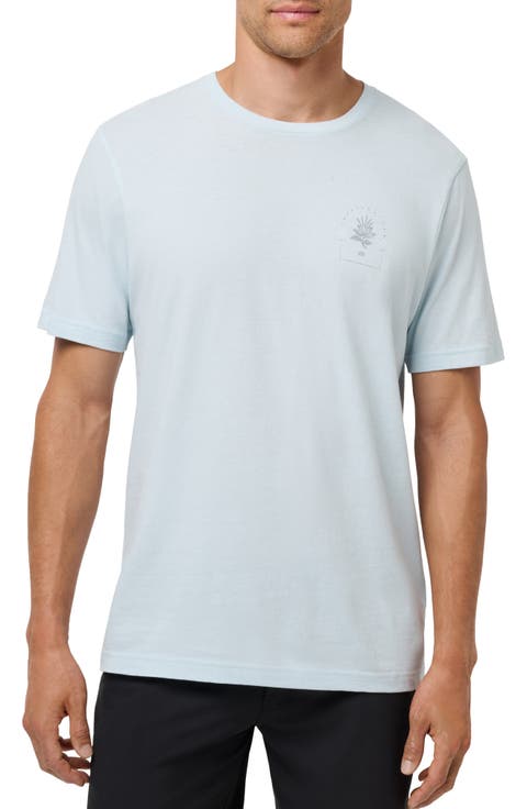 Coastal Scenery Cotton Graphic T-Shirt