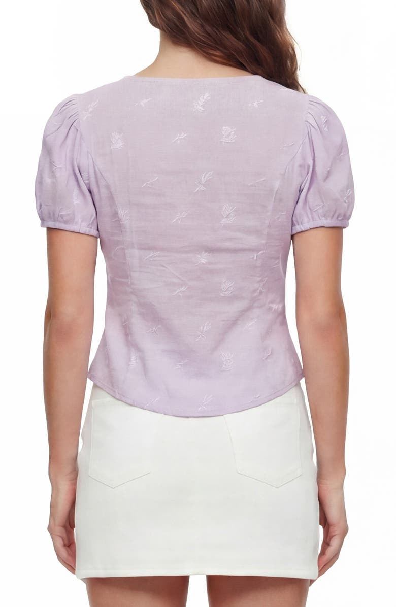 BY DESIGN Frenchie Embrodiered Button-Up Top, Alternate, color, 