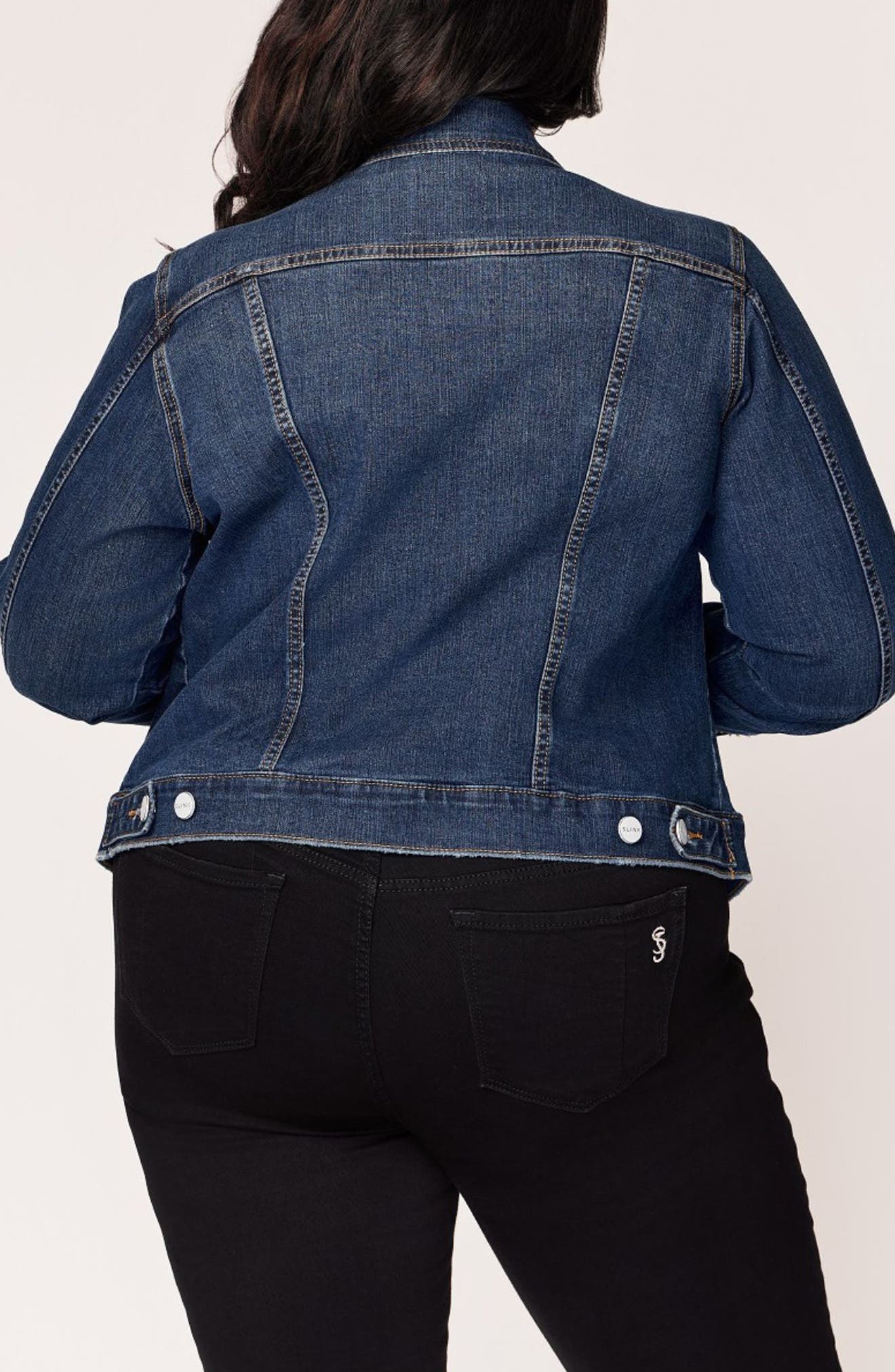 Stretch Denim Trucker Jacket - image 2