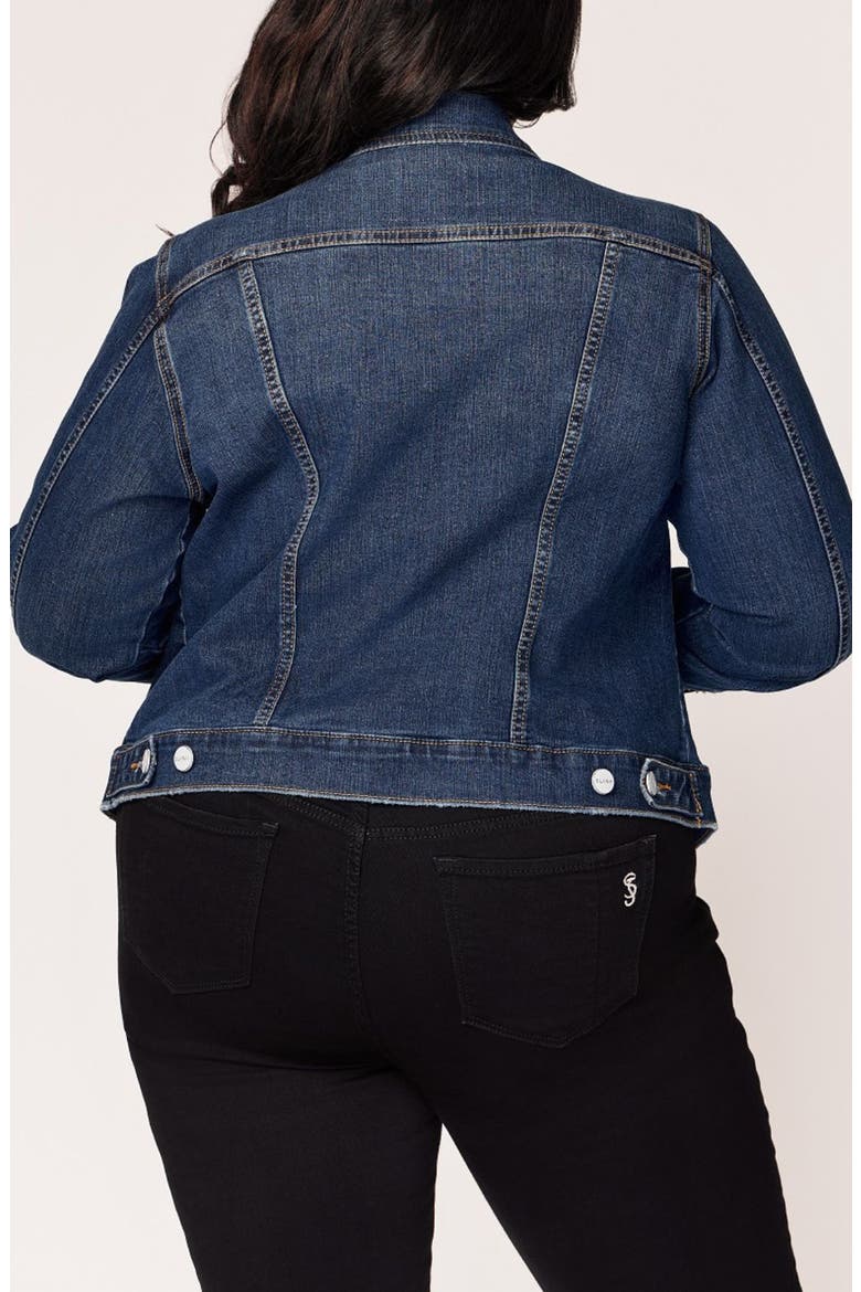 Stretch Denim Trucker Jacket, Alternate, color, SADIE