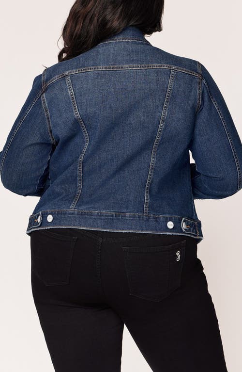 Slink Jeans Stretch Denim Trucker Jacket In Sadie
