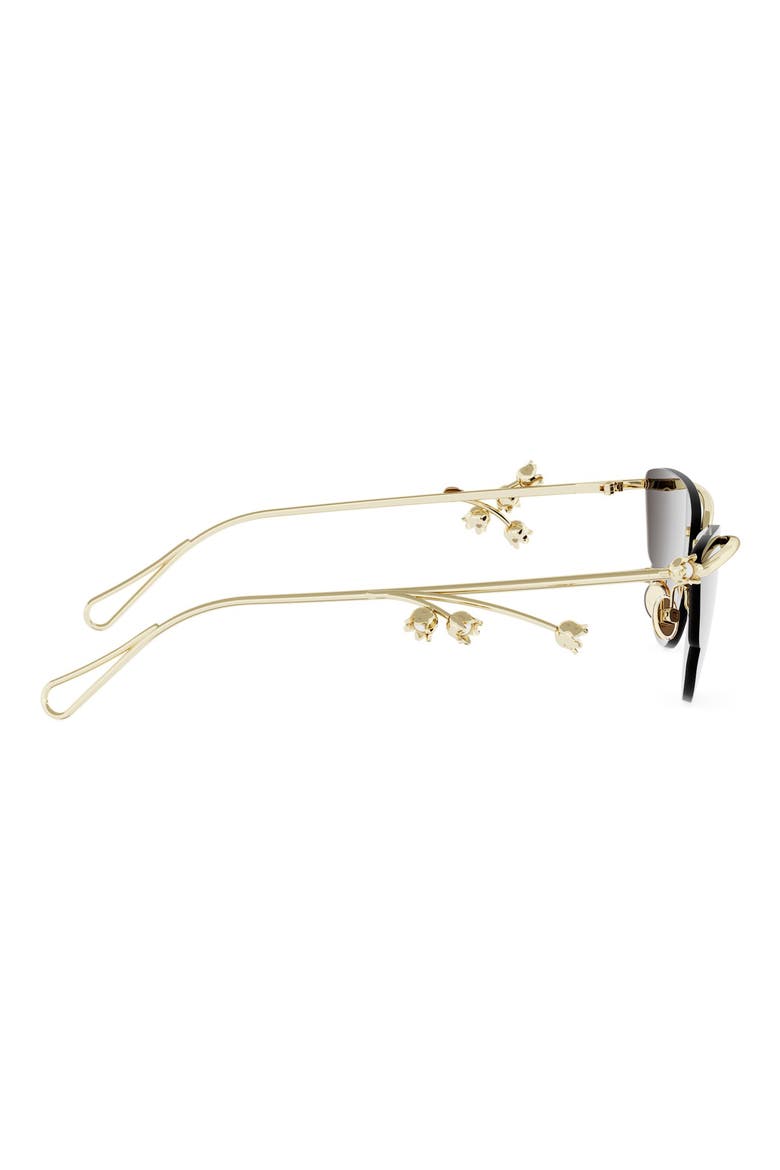 DiorLily B1U Oversize Cat Eye Sunglasses, Alternate, color, SHINY GOLD DH / BROWN