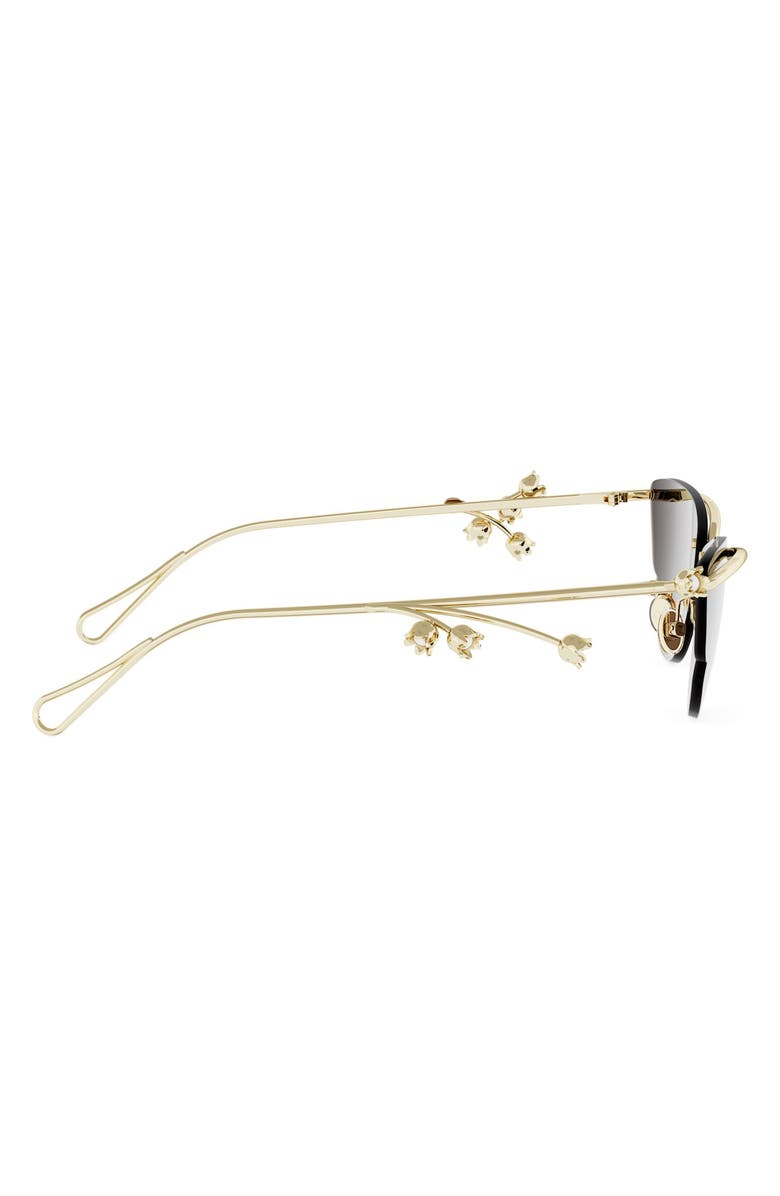 DIOR Lily B1U Oversize Cat Eye Sunglasses, Alternate, color, Shiny Gold Dh / Brown