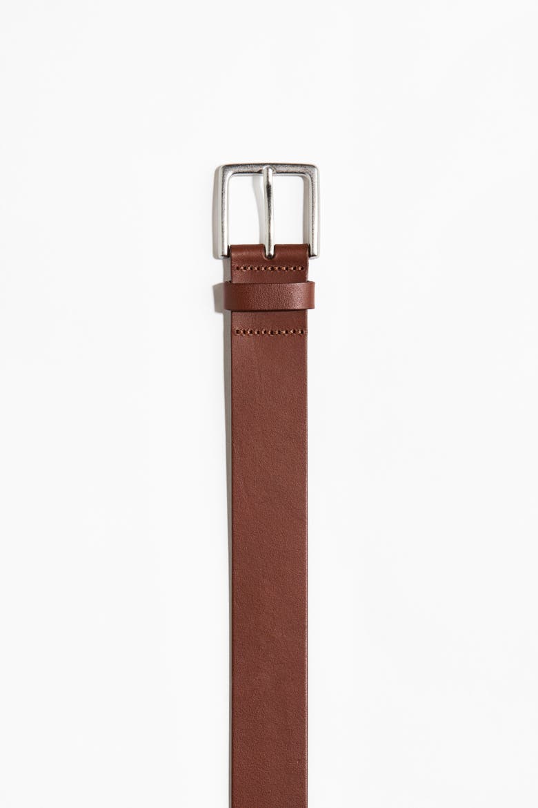 Leather Belt, Alternate, color, Brown