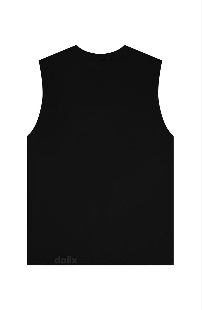Dalix Mens Lil Smile Muscle Tank, Alternate, color, Black