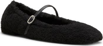 Lennox Genuine Shearling Ballet Flat
