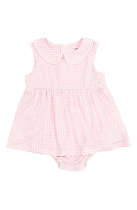 Mini Gingham Skirted Bodysuit (Baby)