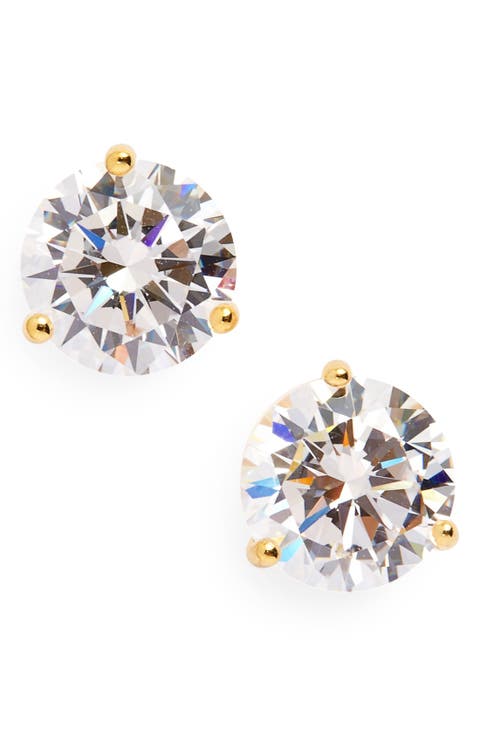 Cubic Zirconia Stud Earrings - 3ct.