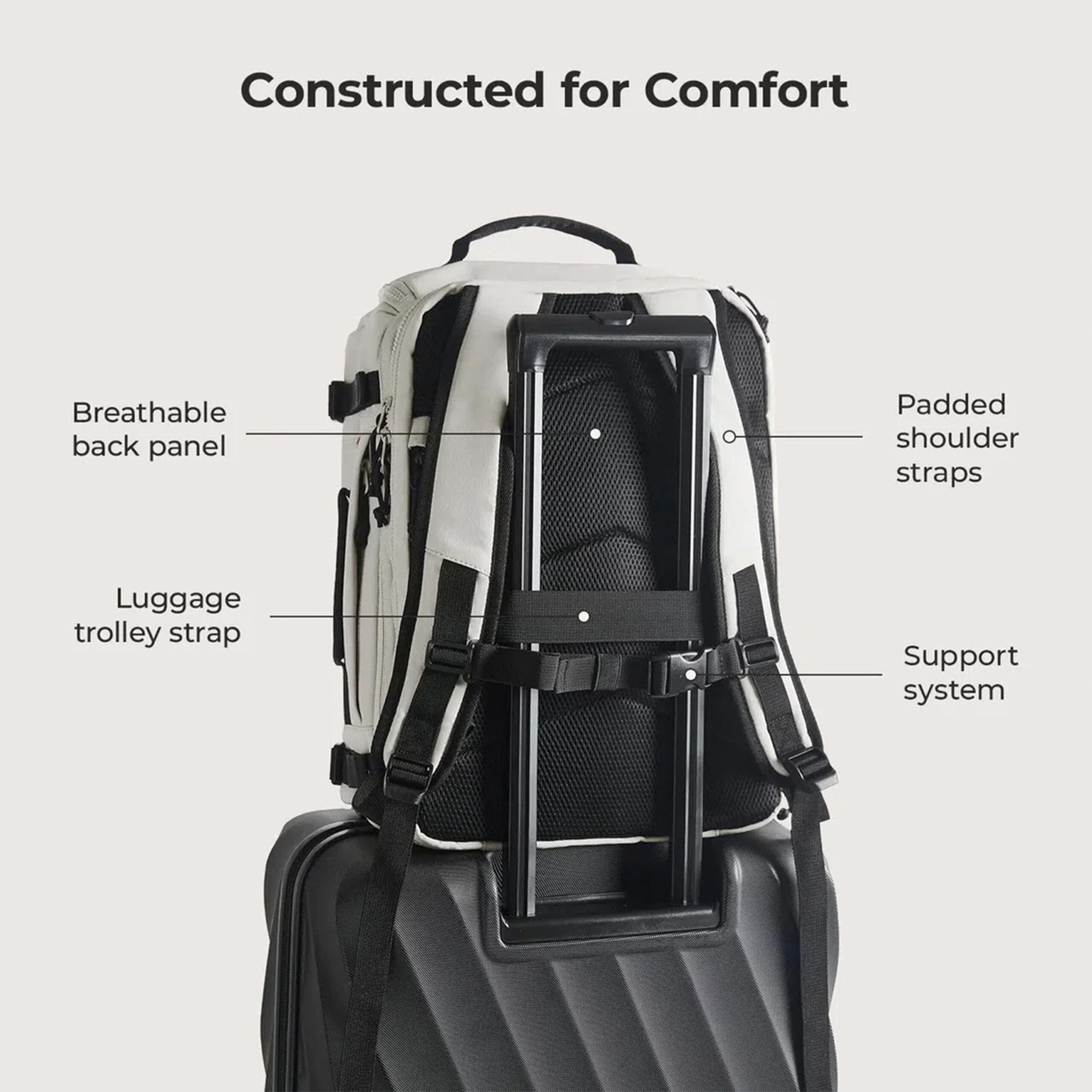 Bagsmart Blast Mesh Carry On Expandable Travel Backpack - 28L-38L Extended, Alternate, color, Peyote