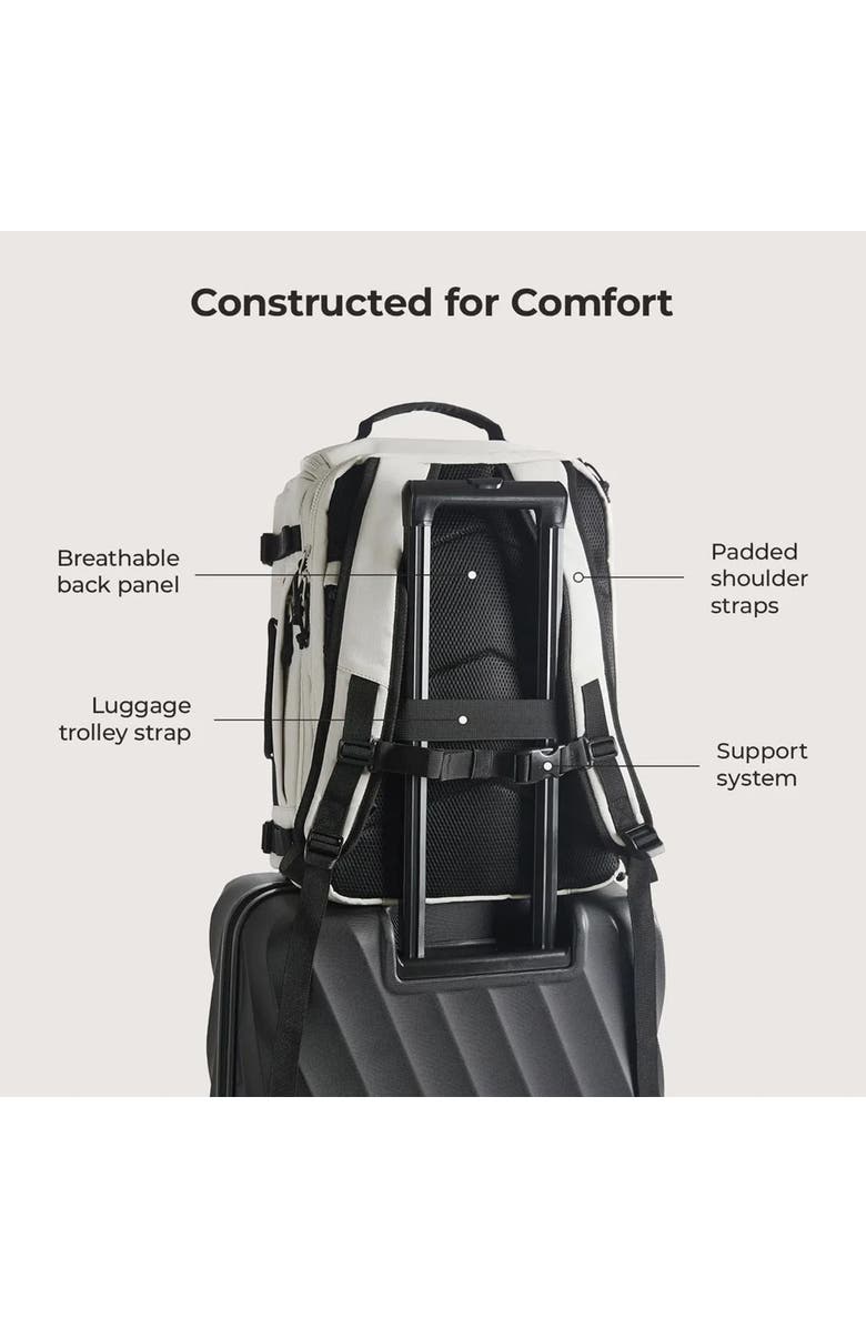 Bagsmart Blast Mesh Carry On Expandable Travel Backpack - 28L-38L Extended, Alternate, color, Peyote