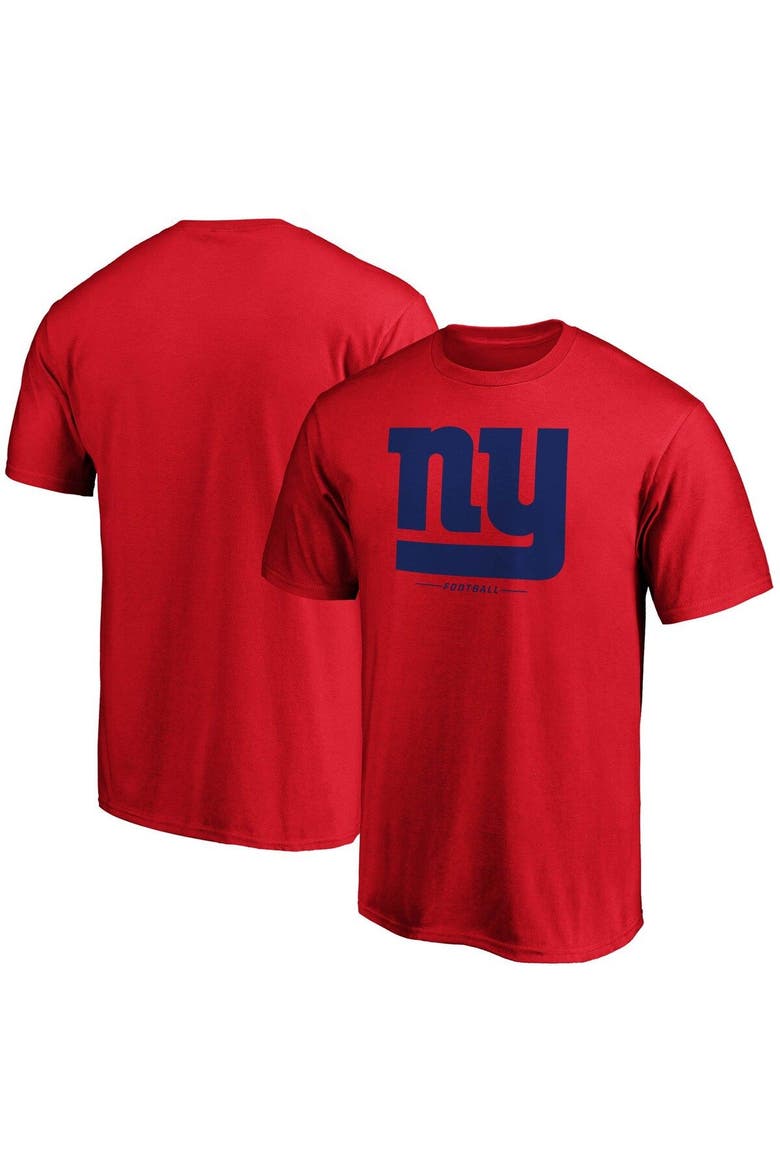 Men's Fanatics Branded Red New York Giants Team Lockup Logo T-Shirt, Alternate, color, Red