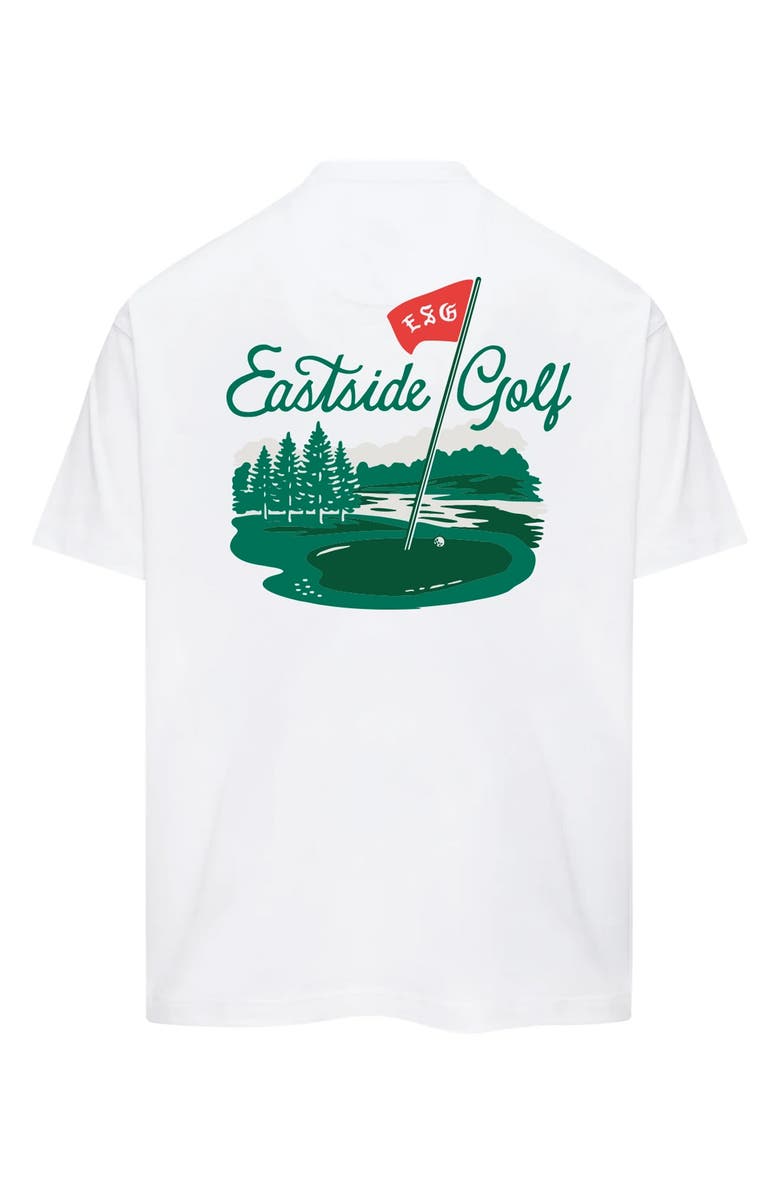 Eastside Golf Pin High Graphic T-Shirt, Alternate, color, Bright White