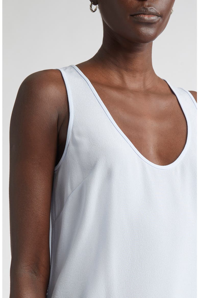 Silk Crepe Shell, Alternate, color, BLUE LAGOON