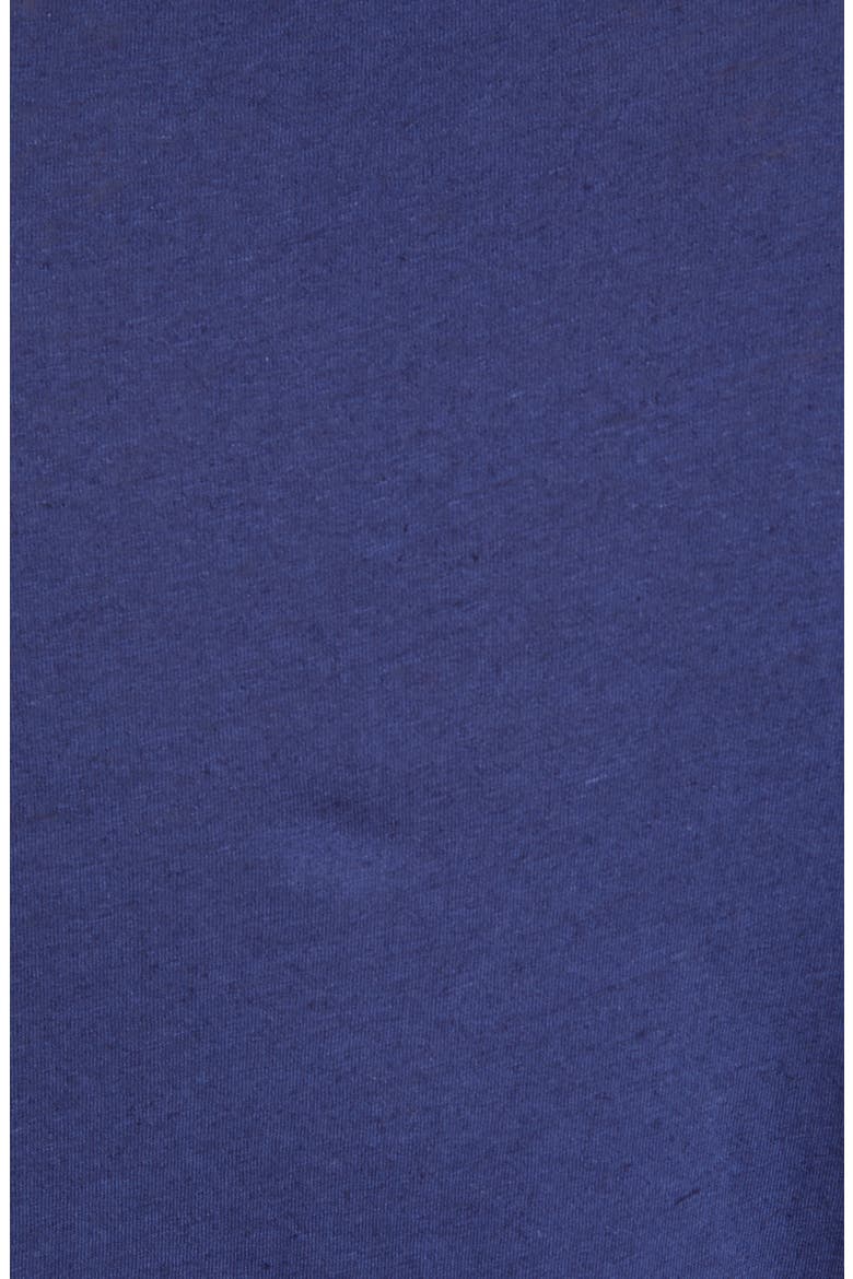 Cotton & Linen T-Shirt, Alternate, color, NAVY BLUE
