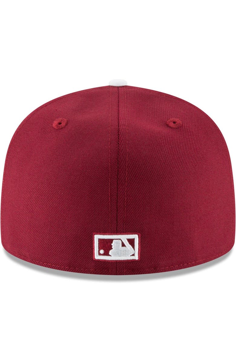 New Era Men's New Era Maroon Philadelphia Phillies Cooperstown Collection Wool 59FIFTY Fitted Hat, Alternate, color, Maroon