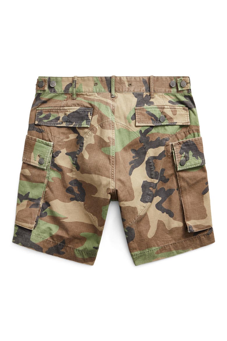 Camouflage Ripstop Cotton Cargo Shorts (Men) | Nordstrom