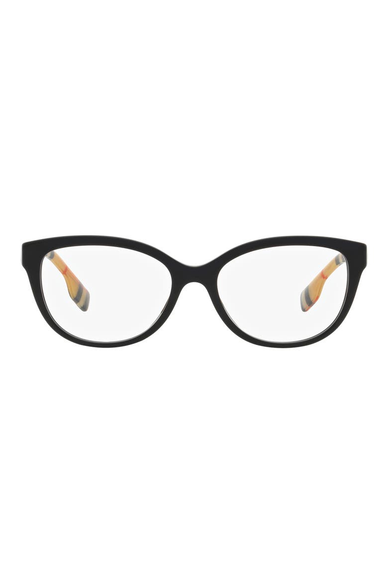 Esme 54mm Square Optical Glasses, Main, color, MATTE BLACK