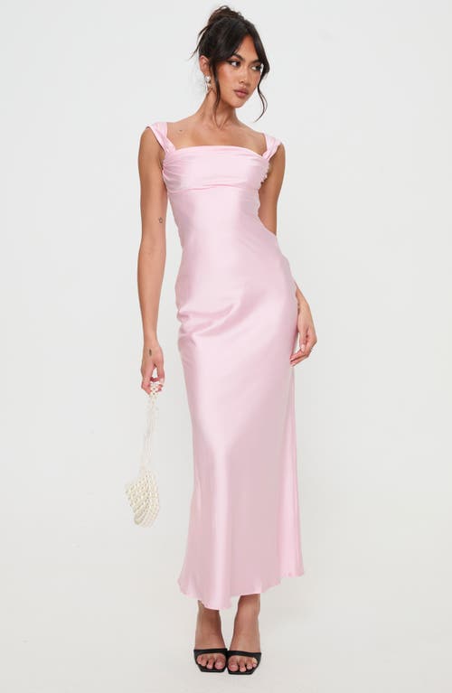 Princess Polly Azura Off The Shoulder Maxi Dress In Pink