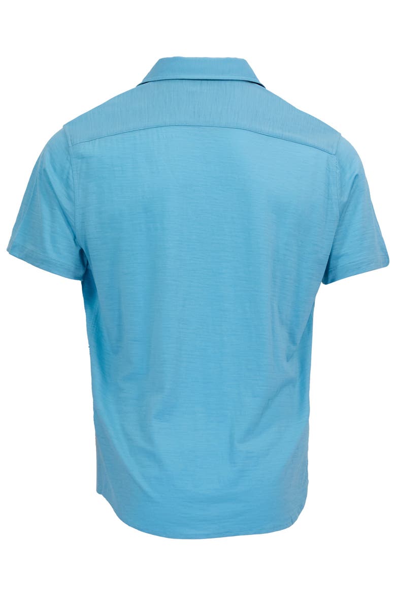 Solid Mens Short Sleeve Shirt, Alternate, color, Teal