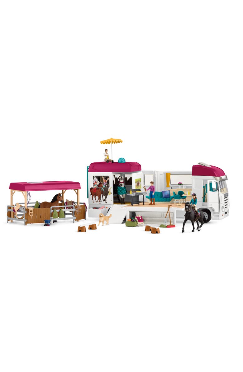 Schleich Horse Club Horse Transporter 227 Piece Playset, Main, color, Multicolored